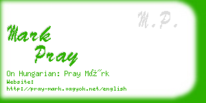 mark pray business card